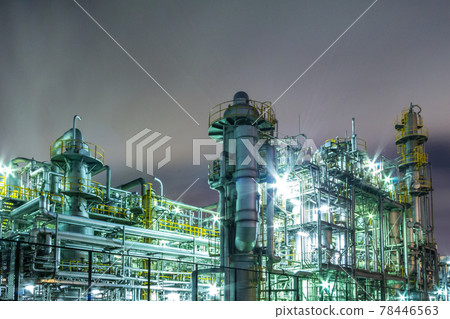 "Kanagawa Prefecture" Kawasaki Factory Night View Chidoricho Yard 78446563