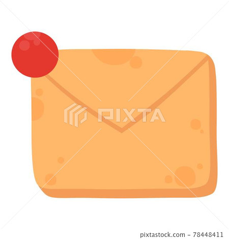 New mail notification icon, cartoon style New mail notification icon, cartoon style 78448411