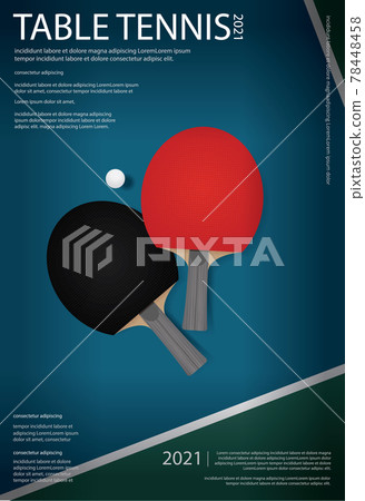 Pingpong Poster Template Vector Illustration 78448458