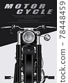 Poster Chopper Motorcycle isolated Vector Illustration 78448459