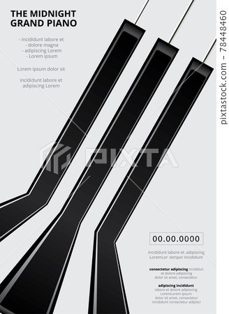 Music Grand Piano Poster Background Template 78448460