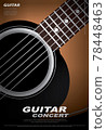 Guitar Concert Poster Background Template Vector Illustration 78448463