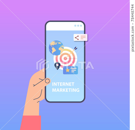 human hand using smartphone screen internet digital marketing strategy concept human hand using smartphone screen internet digital marketing strategy concept 78448744
