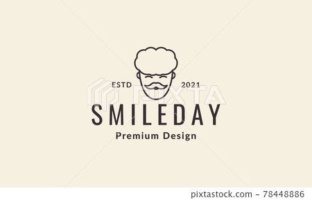 lines hipster head father logo vector icon illustration design lines hipster head father logo vector icon illustration design 78448886