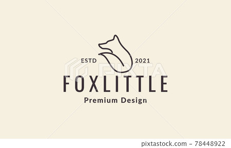continuous lines fox simple logo symbol vector icon illustration graphic design continuous lines fox simple logo symbol vector icon illustration graphic design 78448922