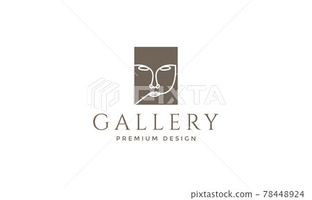 face gallery unique art logo symbol vector icon illustration graphic design face gallery unique art logo symbol vector icon illustration graphic design 78448924