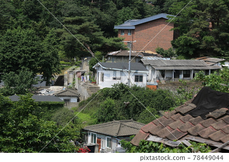 Jeongneunggol. Alley. Gate. Flowerpot. Seongbuk-gu Jeongneunggol. Alley. Gate. Flowerpot. Seongbuk-gu 78449044