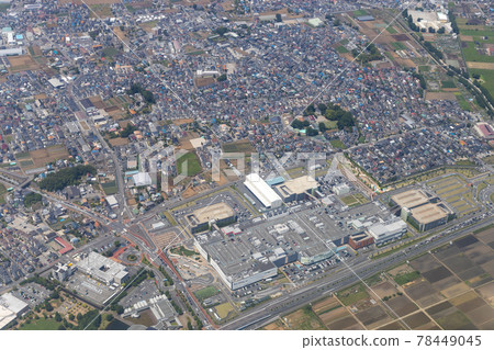 埼玉縣富士見市山室附近鳥瞰圖 埼玉縣富士見市山室附近鳥瞰圖 78449045