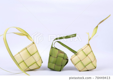 Ketupat (Rice Dumpling) is a traditional food of Indonesia during Eid Mubarak Ketupat (Rice Dumpling) is a traditional food of Indonesia during Eid Mubarak 78449413