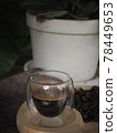 Cup of espresso on the table 78449653