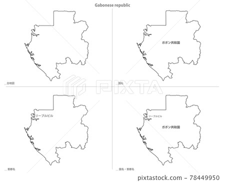 Blank Map-Africa-Republic of Gabon Blank Map-Africa-Republic of Gabon 78449950