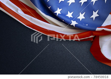 American flag with a black background American flag with a black background 78450018