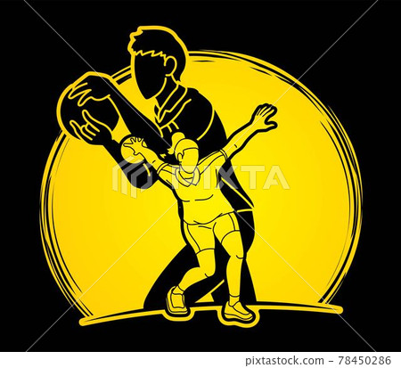 Bowling Sport Players Bowler Male and Female Action Cartoon Graphic Vector Bowling Sport Players Bowler Male and Female Action Cartoon Graphic Vector 78450286