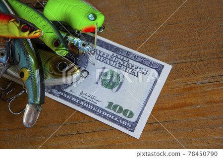 image of fishing bait money  78450790