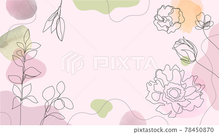 Abstract watercolor art background vector. Botanical line art wallpaper. Wall decoration, postcard or brochure cover design, banner beauty Abstract watercolor art background vector. Botanical line art wallpaper. Wall decoration, postcard or brochure cover design, banner beauty 78450870