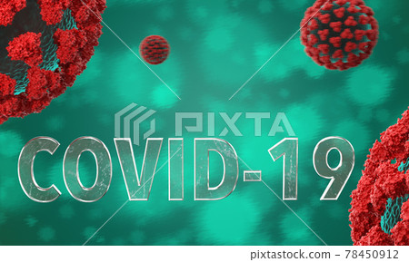 Coronavirus disease COVID-19 infection medical 3D illustration. Coronavirus disease COVID-19 infection medical 3D illustration. 78450912