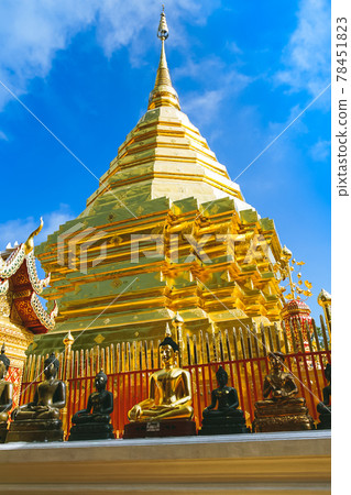 The world famous pagoda in Chiang Mai Phra That Doi Suthep. The world famous pagoda in Chiang Mai Phra That Doi Suthep. 78451823