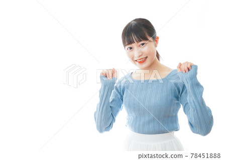 Rejoicing young woman 78451888