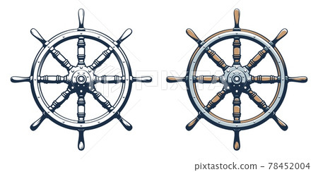 Ship rudder vintage style 78452004