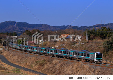 Joban Line E501 Series Sunny morning Joban Line E501 Series Sunny morning 78452449