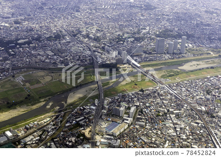 Aerial view of Futakotamagawa station from Futakoshinchi Aerial view of Futakotamagawa station from Futakoshinchi 78452824