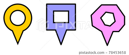 Multiple illustrations of marks indicating position 78453658