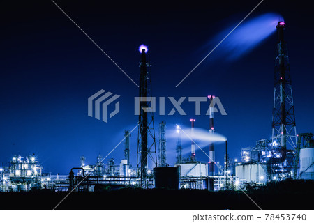Hyogo Prefecture Himeji City Factory Night View 78453740