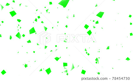 Confetti Green Particle size Medium Transparent background [There is another Ver] 78454730