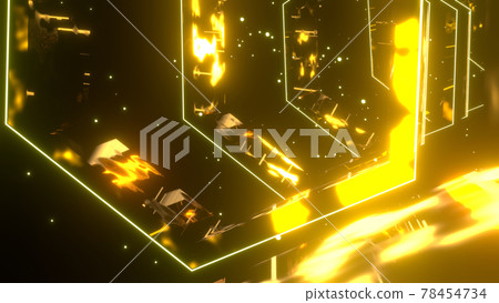 賽博數字隧道黃色【還有另外一個版本】 78454734