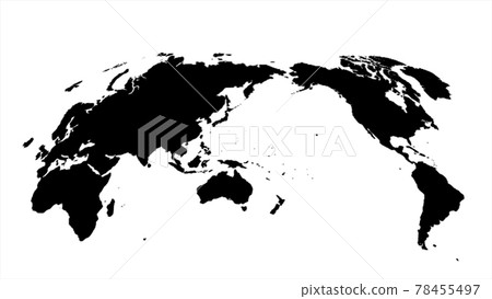 White Black Digital Network Earth Image White Background 78455497