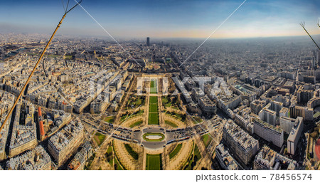 Parisian streets (from the Eiffel Tower) Parisian streets (from the Eiffel Tower) 78456574