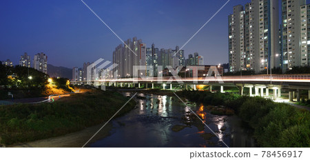 Night view of Anyang City, Korea Night view of Anyang City, Korea 78456917