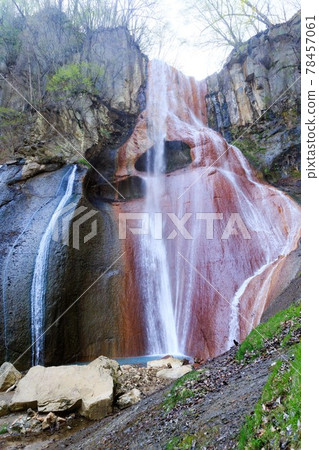 Kusatsu Town, Gunma Prefecture, Osen Waterfall Kusatsu Town, Gunma Prefecture, Osen Waterfall 78457061