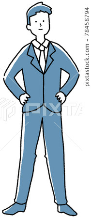穿著西裝站起來的男人 78458794