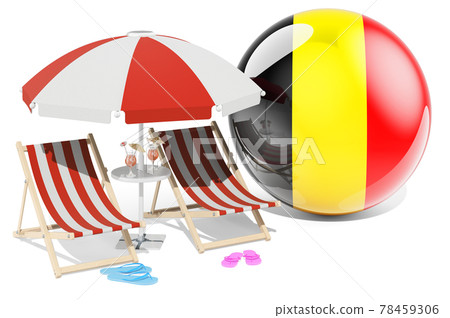 Belgian Resorts, Belgium Vacation, Tours, Travel Packages concept. 3D rendering 78459306