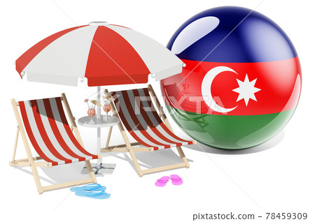 Azerbaijani Resorts, Azerbaijan Vacation, Tours, Travel Packages concept. 3D rendering Azerbaijani Resorts, Azerbaijan Vacation, Tours, Travel Packages concept. 3D rendering 78459309