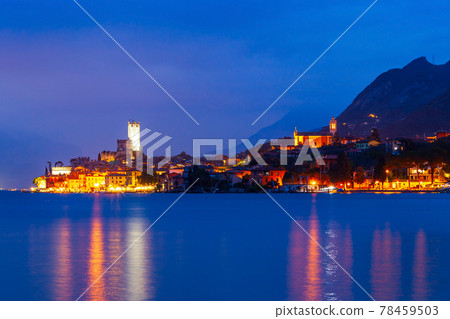 Malcesine town at Garda Lake 78459503