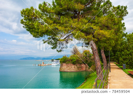 Peschiera del Garda town, Italy 78459504