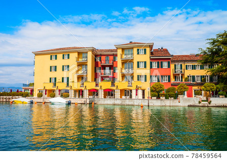 Scaligero Castle aerial view, Sirmione 78459564
