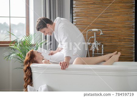 A couple feeling affectionate and full of desire A couple feeling affectionate and full of desire 78459719