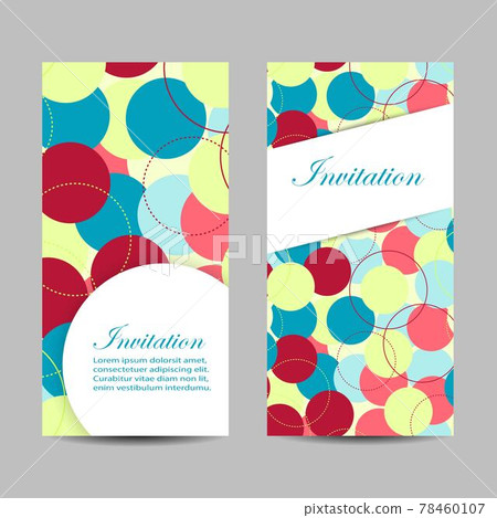 Set of banners with circles. Vector illustration 78460107