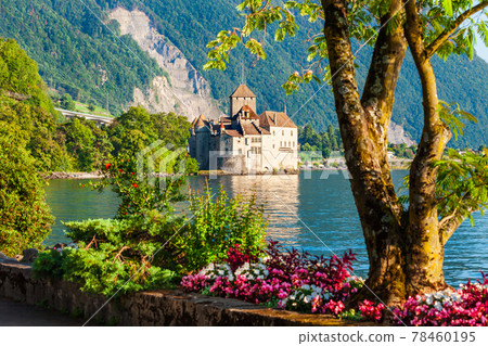 Chateau Chillon Castle in Switzerland 78460195
