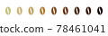 Coffee beans roasting degree 78461041