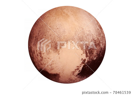 Planet Pluto isolated on white background. Elements of this image were furnished by NASA. Planet Pluto isolated on white background. Elements of this image were furnished by NASA. 78461539