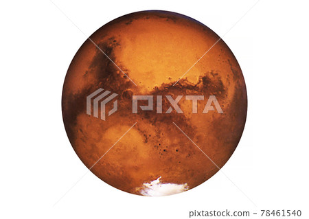 Planet Mars isolated on white background. Elements of this image were furnished by NASA. 78461540