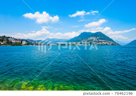 Lugano lake and city, Switzerland Lugano lake and city, Switzerland 78462196