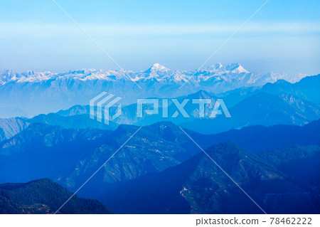Himalaya mountains panoramic landscape, India 78462222