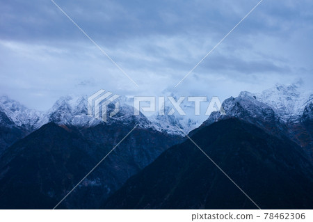 Kinnaur Kailash mountain aerial panoramic view Kinnaur Kailash mountain aerial panoramic view 78462306