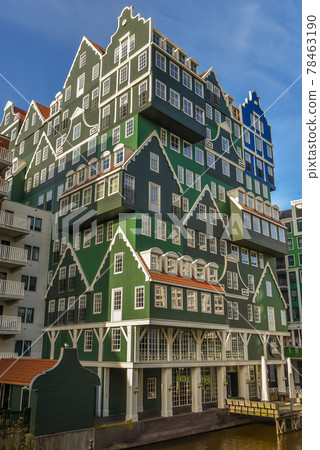 Zaandam, the Netherlands. January 2021. Modern architecture in Zaandam, the Netherlands. 78463190