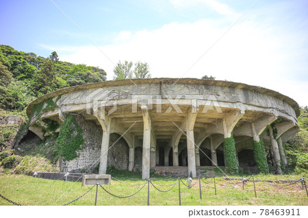 [Sado Aikawa, a candidate site for world cultural heritage] Sado Mine Kitazawa District Facilities Group 50m Sickener (mud ore concentrator) 78463911